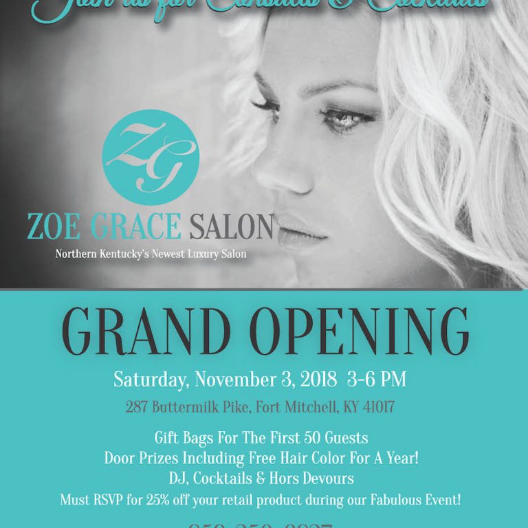 zoe grace salon grand opening